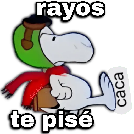 ♥️ Snoopy enojado 4😡 7