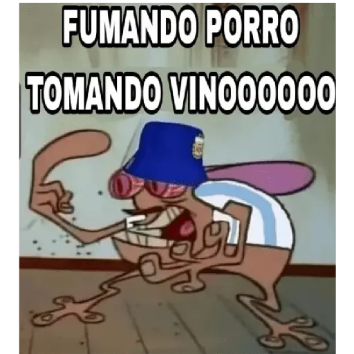 FUMANDO PORRO TOMANDO VINOO0000