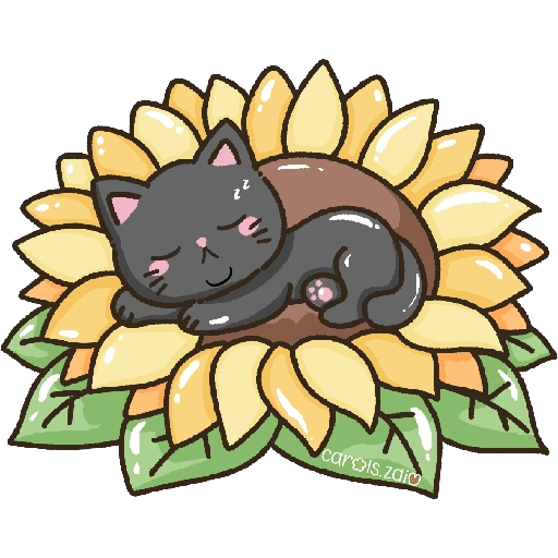 Flores amarillas michi cute🌼🌻 8