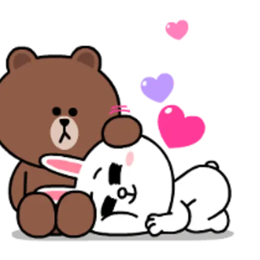 Brown & Cony Heart Melting Romance 12