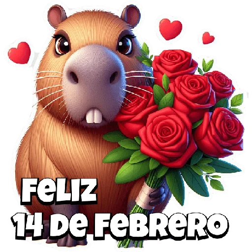 Copybara con ramos buchones💐 7