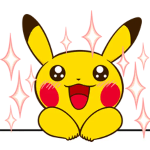 Pikachu's Lively Voiced Stickers ♪ 24