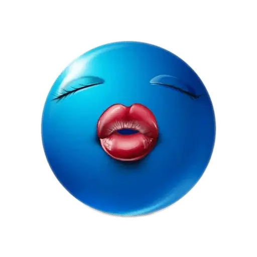 Emoji azul 🔵 6