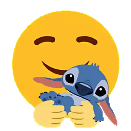 Emoji Bola 🟡 y Stitch Animado 10
