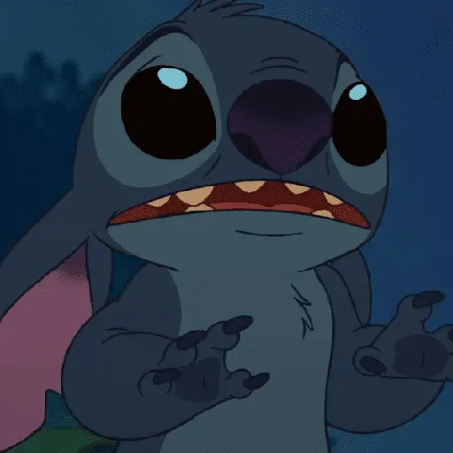 Stitch reagindo 💙 15