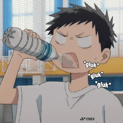 *gluk *gluk* *gluk* YONEX