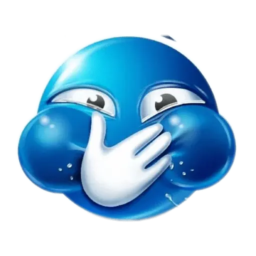 Emoji azul 🔵 18