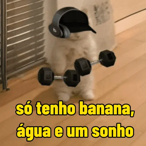 só tenho banana, água e um sonho