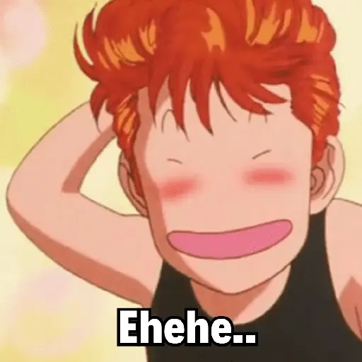 Ehehe..