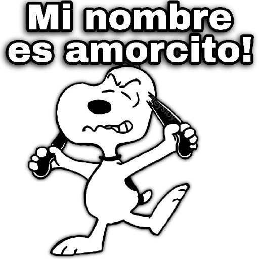 ♥️ Snoopy enojado 4😡 21