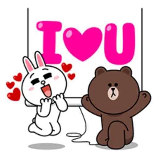 Brown & Cony's Big Love Stickers 6
