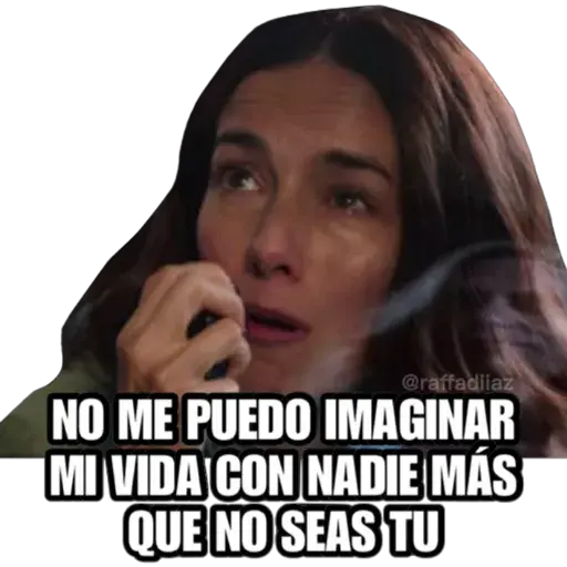 @raffadilaz
NO ME PUEDO IMAGINAR
MI VIDA CON NADIE MÁS
QUE NO SEAS TU