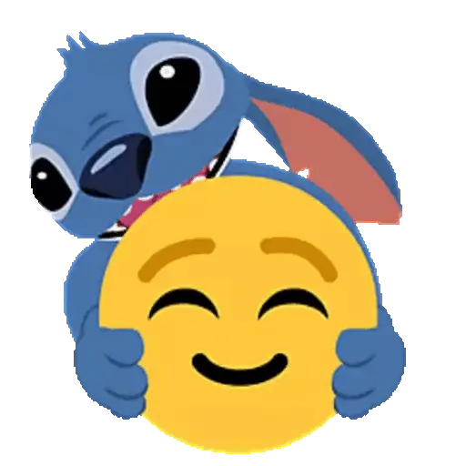 Emoji Bola 🟡 y Stitch Animado 18