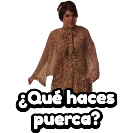 ¿Qué haces puerca?