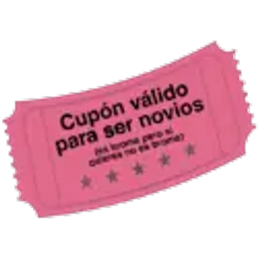 Cupón válido
para ser novios
Ha brone per