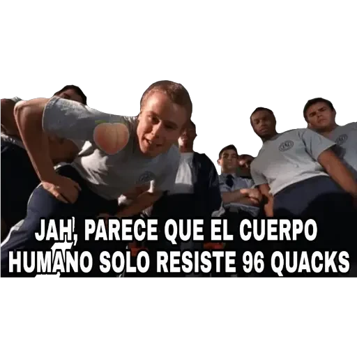 JAH, PARECE QUE EL CUERPO HUMANO SOLO RESISTE 96 QUACKS