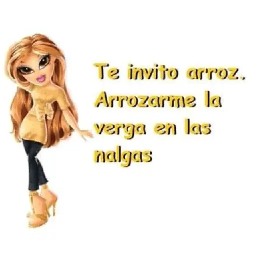 Te invito arroz. Arrozarme la verga en las nalgas