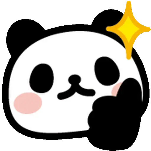 Emojis Animados osito panda🐼 2