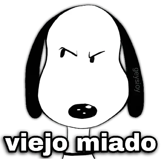 ♥️ Snoopy enojado 4😡