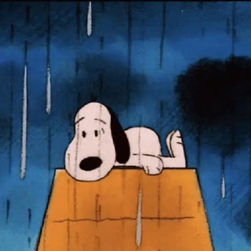 🫐☔ SNOOPY Triste ☔🫐 3
