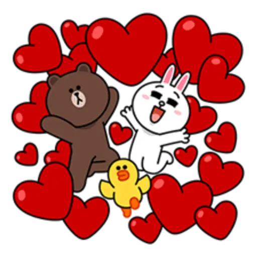 Brown & Cony's Big Love Stickers 12