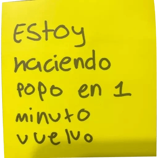 Estoy haciendo Popo en 1 роро minuto vuelvo