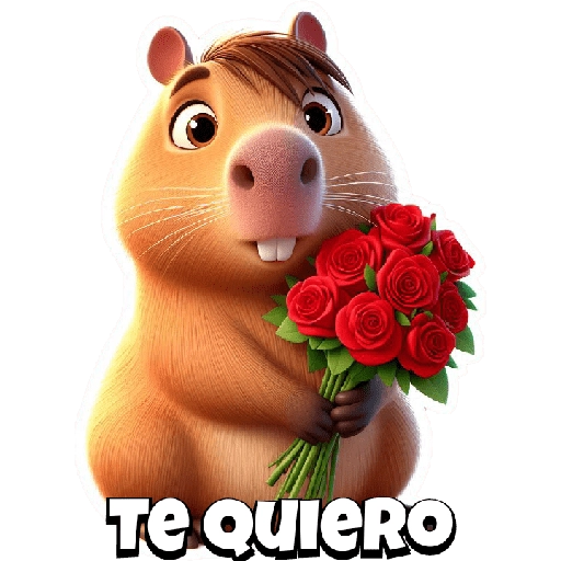 Copybara con ramos buchones💐 3