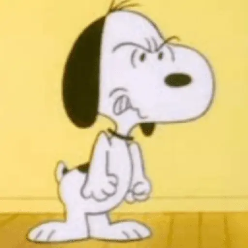 😠🫐 SNOOPY Enojado 🫐😠 10