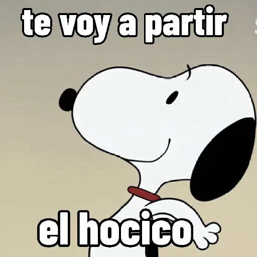 te voy a partir el hocicot
