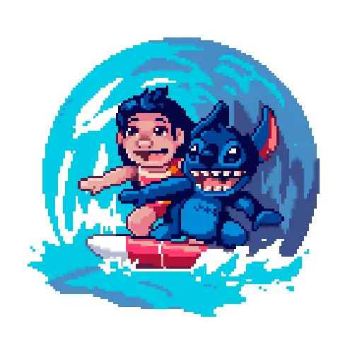 lilo stitch pixel gif 🍿 4