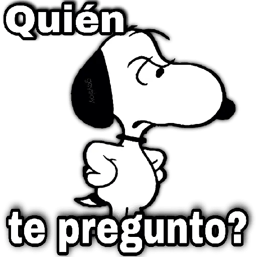♥️ Snoopy enojado 4😡 5