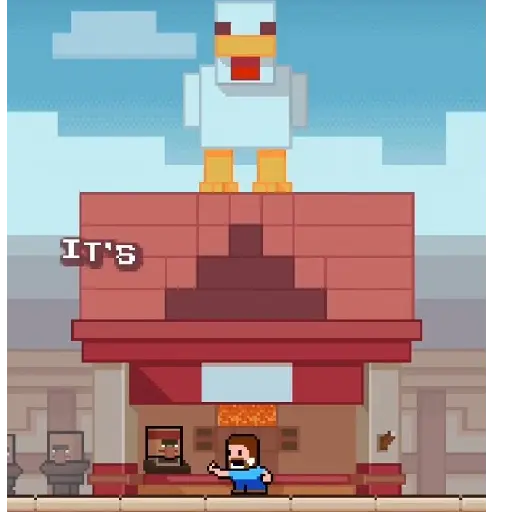 La la la lava Minecraft TikTok 11