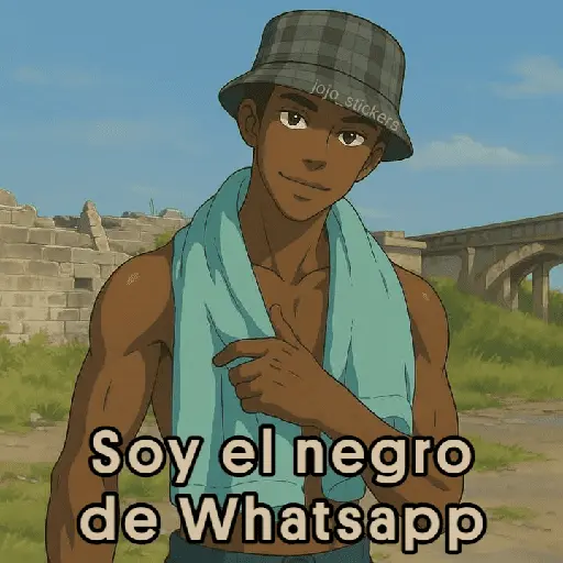 jojo stickers Soy el negro de Whatsapp