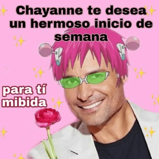 Chayanne te desea un hermoso inicio de semana para tí mibida