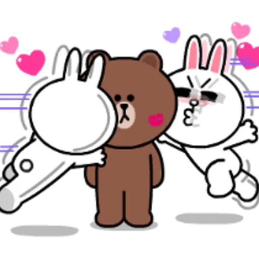 Brown & Cony Heart Melting Romance 6