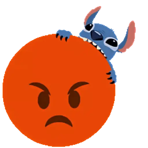 Emoji Bola 🟡 y Stitch Animado 20
