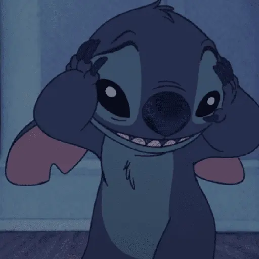 Stitch reagindo 💙 12