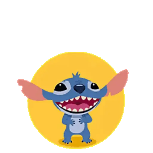 Emoji Bola 🟡 y Stitch Animado 15
