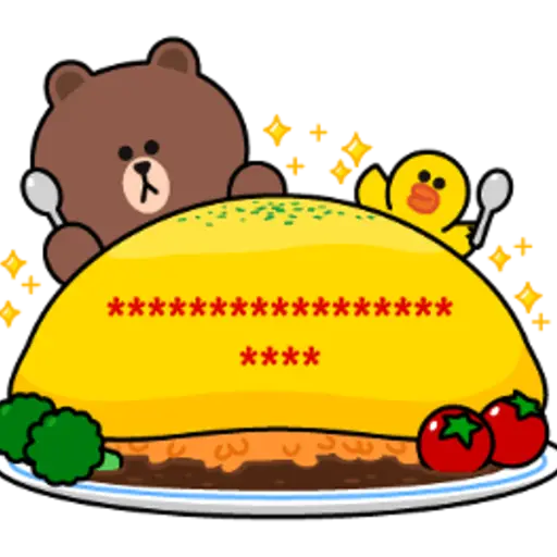 BROWN & FRIENDS Message Stickers 22