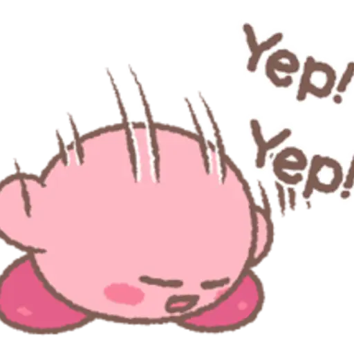 Kirby's Puffball Sticker Set 8